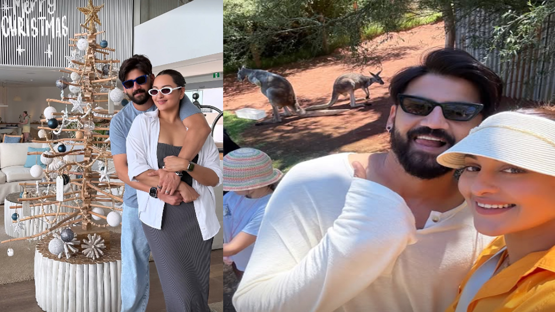 Sonakshi Sinha, Zaheer Iqbal celebrate Xmas amidst koalas, kangaroos