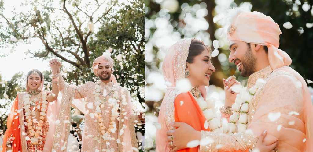 Armaan Malik- Aashna Shroff look smitten in their first Wedding pictures