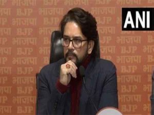 BJP’s Anurag Thakur questions Kejriwal’s silence over CAG report on Delhi excise policy