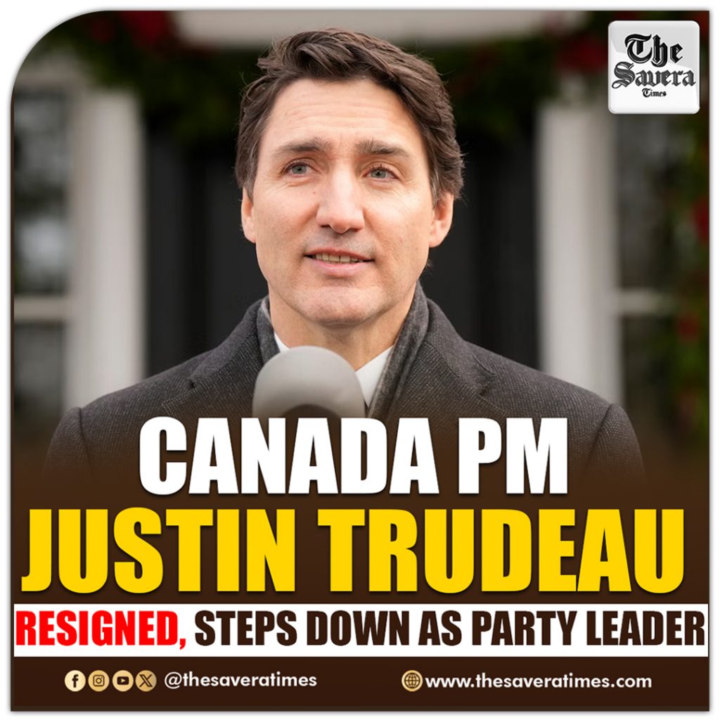 Canadian PM Justin Trudeau resigned also steps down as party leader