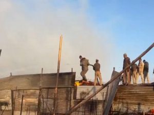 Dozens of huts, tents burned in fire incident at Maha Kumbh