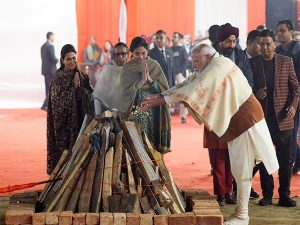 PM Modi takes part in Lohri celebrations in Delhi