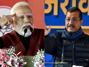 PM Modi targets AAP with ‘AAP-DA’ jibe; Kejriwal hits back over land reforms