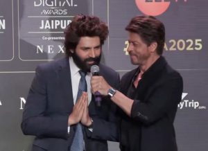 IIFA 2025: Kartik Aaryan takes Rajasthani lessons from Shah Rukh Khan