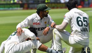Saim Ayub leaves for London with Azhar Mahmood for ankle fracture treatment