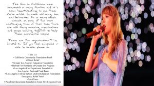 “So much suffering”: Taylor Swift donates to LA fire relief efforts