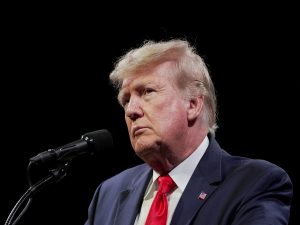US President-elect Donald Trump reacts on Israel-Hamas ceasefire
