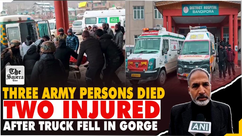 Three Army personnel died after vehicle skids off from road in  J&K's Bandipora 