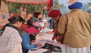 Voting for Gurudwara Parbandhak Committee in Haryana