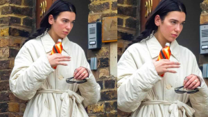 Dua Lipa flaunts engagement ring as she runs errands in London