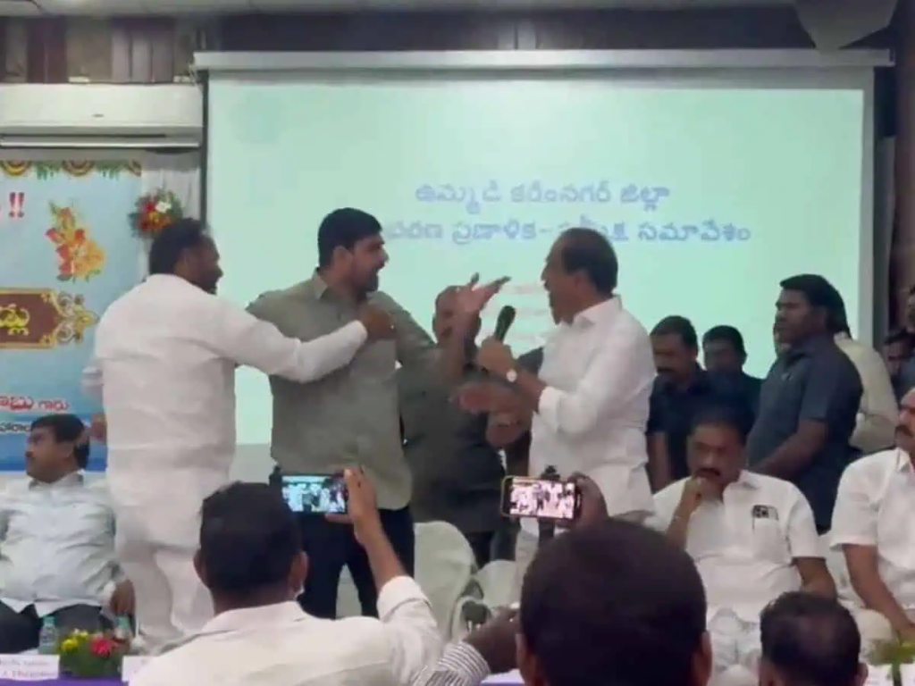 Three cases filed against BRS MLA for ruckus during Karimnagar meeting