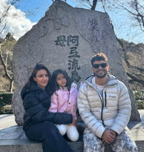 Soha Ali Khan seeks blessings at Buddhist temple with family
