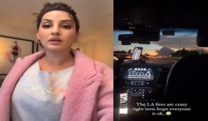 Nora Fatehi evacuates Los Angeles as southern California fires continue to spread