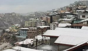Snowfall begins on the high mountains of Himachal: 1 inch snowfall in Kufri-Narkanda