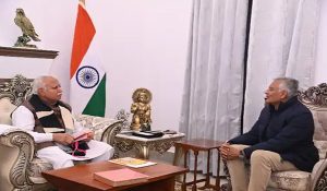 Punjab BJP President Jakhar meets Union Minister Khattar