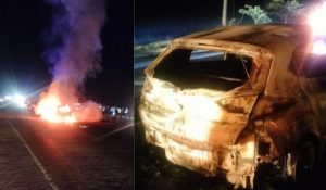 Haryana: Fire breaks out in moving car; driver dead