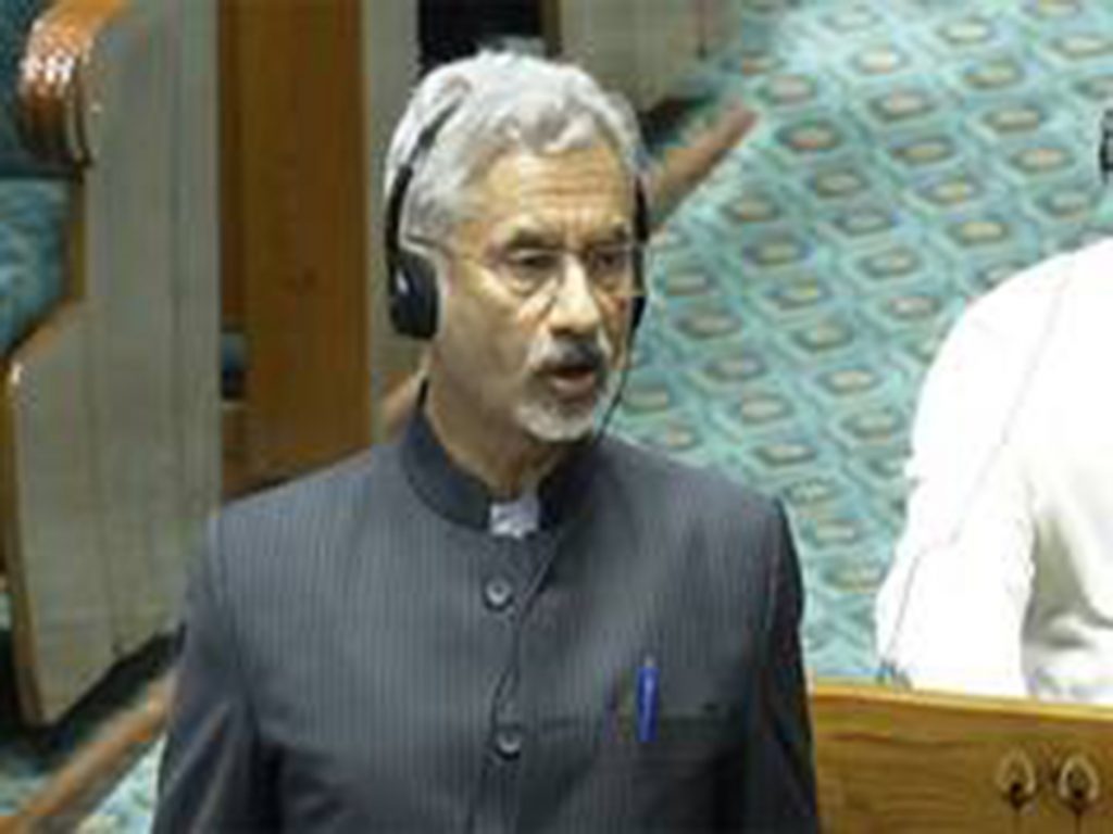 EAM Jaishankar briefs Lok Sabha, amid Oppn uproar 