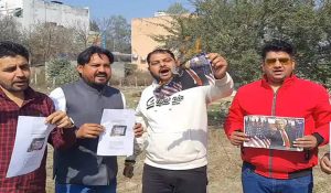 Donald Trump’s posters burnt in Kaithal: Sloganeering against US President after deportation of migrants