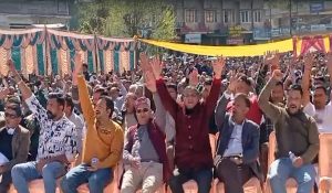 Electricity board employees, engineers held panchayat; take out rally in Una raising demands