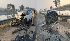 Woman dies in collision of two cars in Panipat; nephew and driver seriously injured