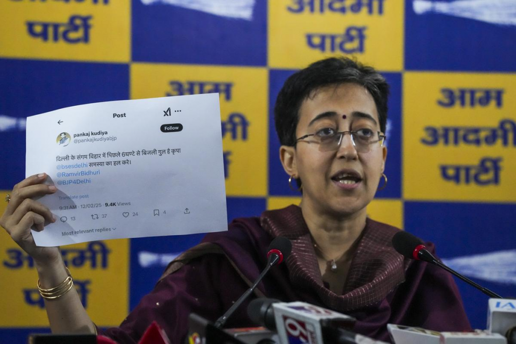 Power cuts back in Delhi soon after BJP win in election: Atishi