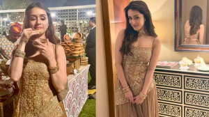 Shraddha Kapoor enjoying the unlimited panipuri at a wedding is all of us