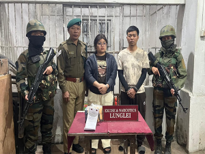 Mizoram: Assam Rifles recover heroin worth Rs 40 lakhs from Lunglei; 2 held