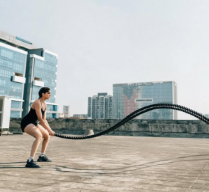 Sharvari prepares for ‘Alpha’ with intense battle ropes training