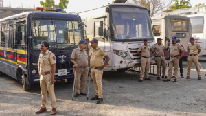Pune bus rape case accused arrested, brought to police station