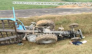 Tractor overturns in Jind; driver killed after losing control due to stray animal