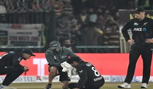 Rachin injured in match against Pakistan; blood oozes after ball hits forehead