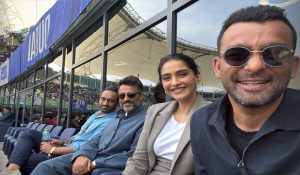 Sonam Kapoor-Anand Ahuja witness the India Vs Pakistan match live in Dubai