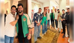 Suresh Raina enjoys a fanboy moment with Aamir Khan