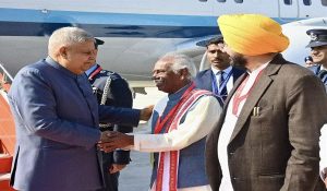 VP Dhankar reaches Chandigarh: Emphasizes ‘Develeoped India’ as a goal