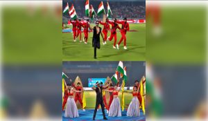 Ayushmann Khurrana sings ‘Maa Tujhhe Salaam’ at the opening night of Women’s Premier League