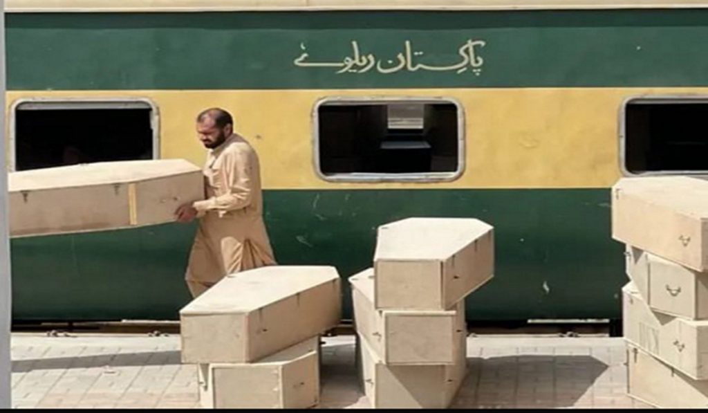 200 coffins dispatched from Quetta Railway Station