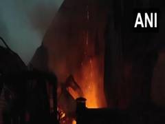 Massive fire breaks out at cooler manufacturing factory in Indore