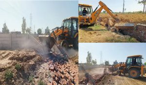 Bulldozers razed 6 illegal colonies in Samalkha; heavy police force deployed