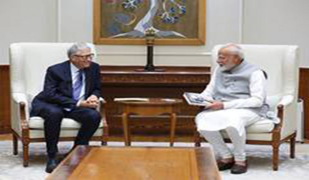 Prime Minister Modi discusses tech, innovation, and sustainability with Bill Gates