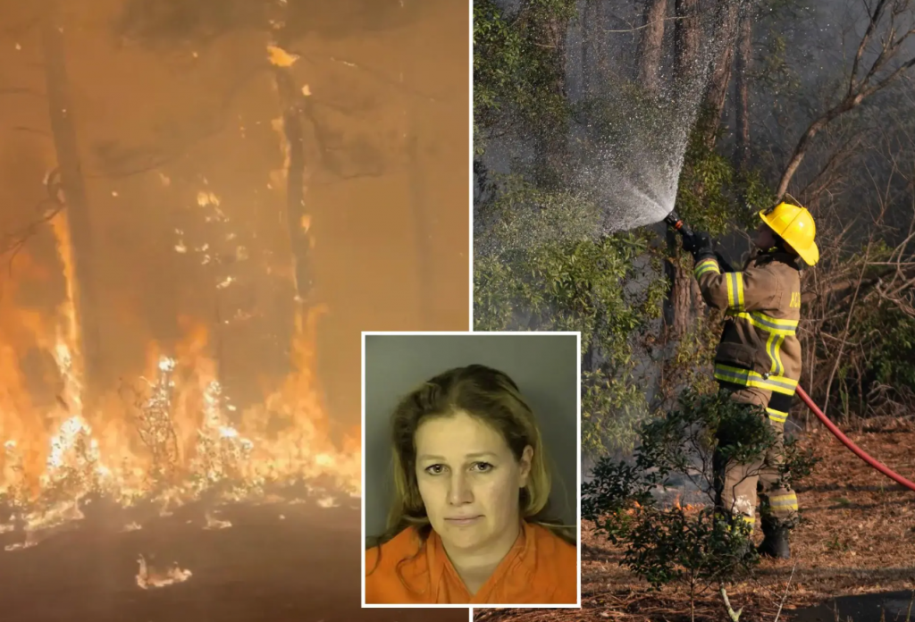 US: Woman arrested for allegedly sparking massive wildfire in South Carolina