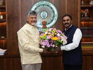 Former DRDO Chairman meets Andhra CM Chandrababu Naidu