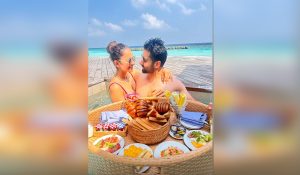 Rakul enjoys ‘floating meal’ with her ‘whole heart’ Jackky in Maldives