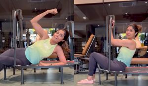 Shilpa Shetty shows how workouts can be a ‘jump’ start to fun