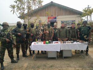 Security Forces recover arms, ammunition, and explosives in search operations across Manipur