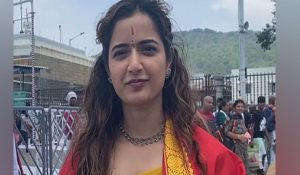 Actress Ashika Ranganath visit Tirumala Temple to offer prayers