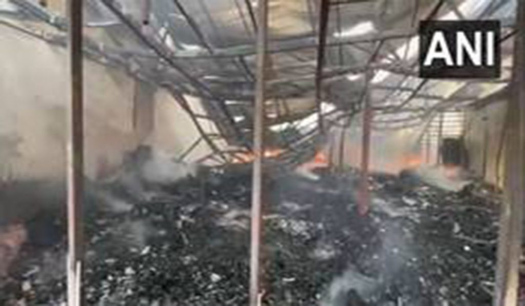 Massive fire breaks out at furniture showroom on Jaipur-Ajmer Highway