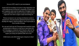 Not topic for your entertainment: Sanjana Ganesan slams trolls for mocking son’s Angad Bumrah
