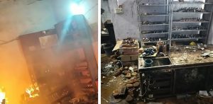 Five LPG cylinders burst during blaze in Gwalior thread factory; two firemen hurt in op