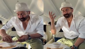 Sunny Deol relishes desi meal of paranthe, dahi, and lassi during flight