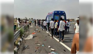 Six sanitation workers killed, five injured as speeding van rams into them on Delhi-Mumbai Expressway